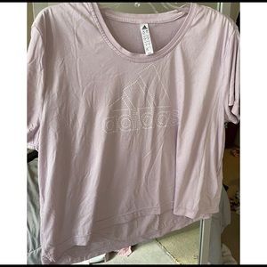 Adidas crop top workout or casual lavender purple 💜